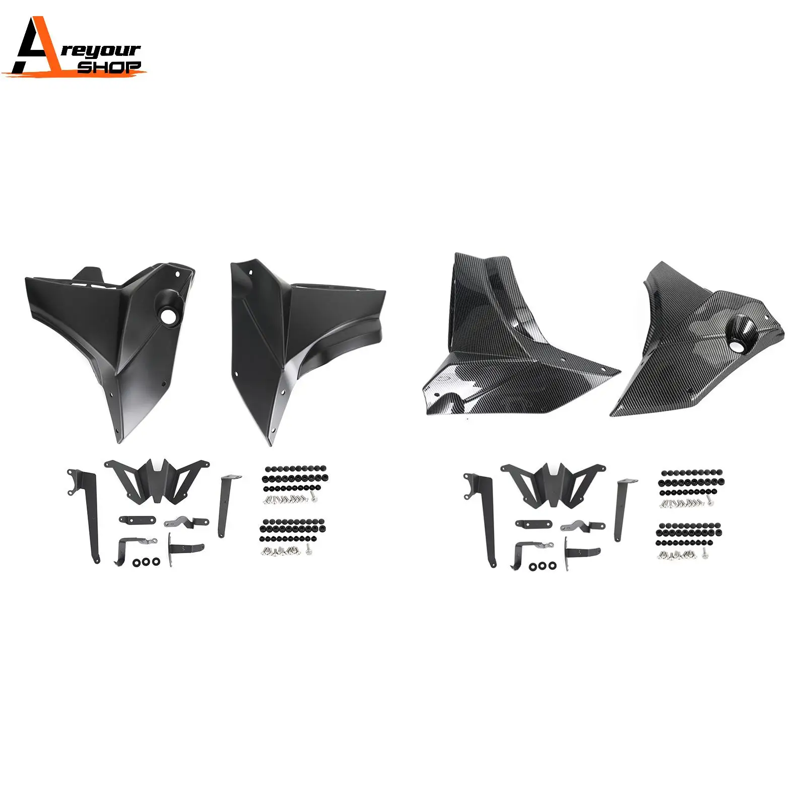 

Areyourshop Lower Engine Protection Plates Side Fairing For Yamaha MT-07 FZ-07 2021-2022