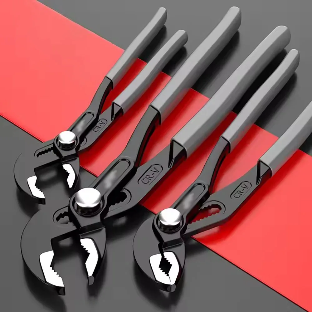

1pc Water Pump Pliers Quick-Release Plumbing Pipe Wrench Adjustable Water Pipe Clamp Pliers DIY Multi-Functi Hand Tools Pliers