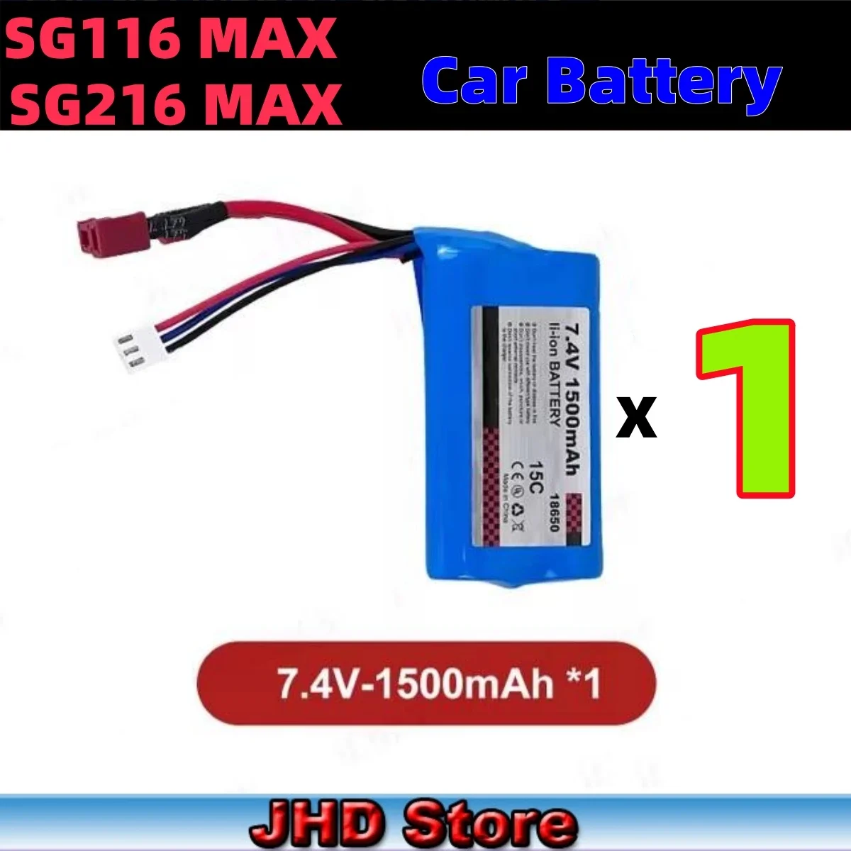 JHD SG216 MAX SG116 MAX Batteries High Speed RC Car Original Battery1500mAh Original SG116PRO SG216PRO Car Battery