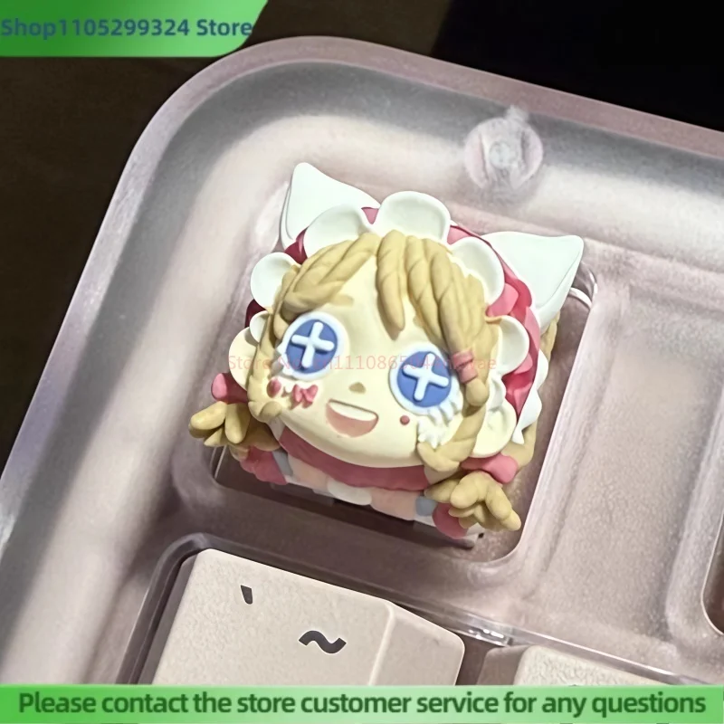 Identity V Cute Anime Resin Keyboard Keycap Perfumer Gardener Seer Mercenary Customized Accessories Keycaps Collectible Gifts