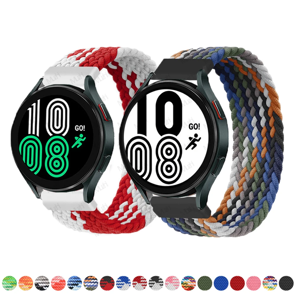 

Braided Solo Loop for Samsung Galaxy watch 5 strap pro/4/classic/3/active 2 22 mm 20 mm bracelet Huawei watch GT 2-2e-3-pro band