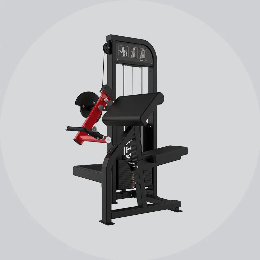 2026 Commercial Gym Arm Exercise Equipment Strength Training Seated Pin Load Selection Biceps Curl Triceps Extension Machineprom