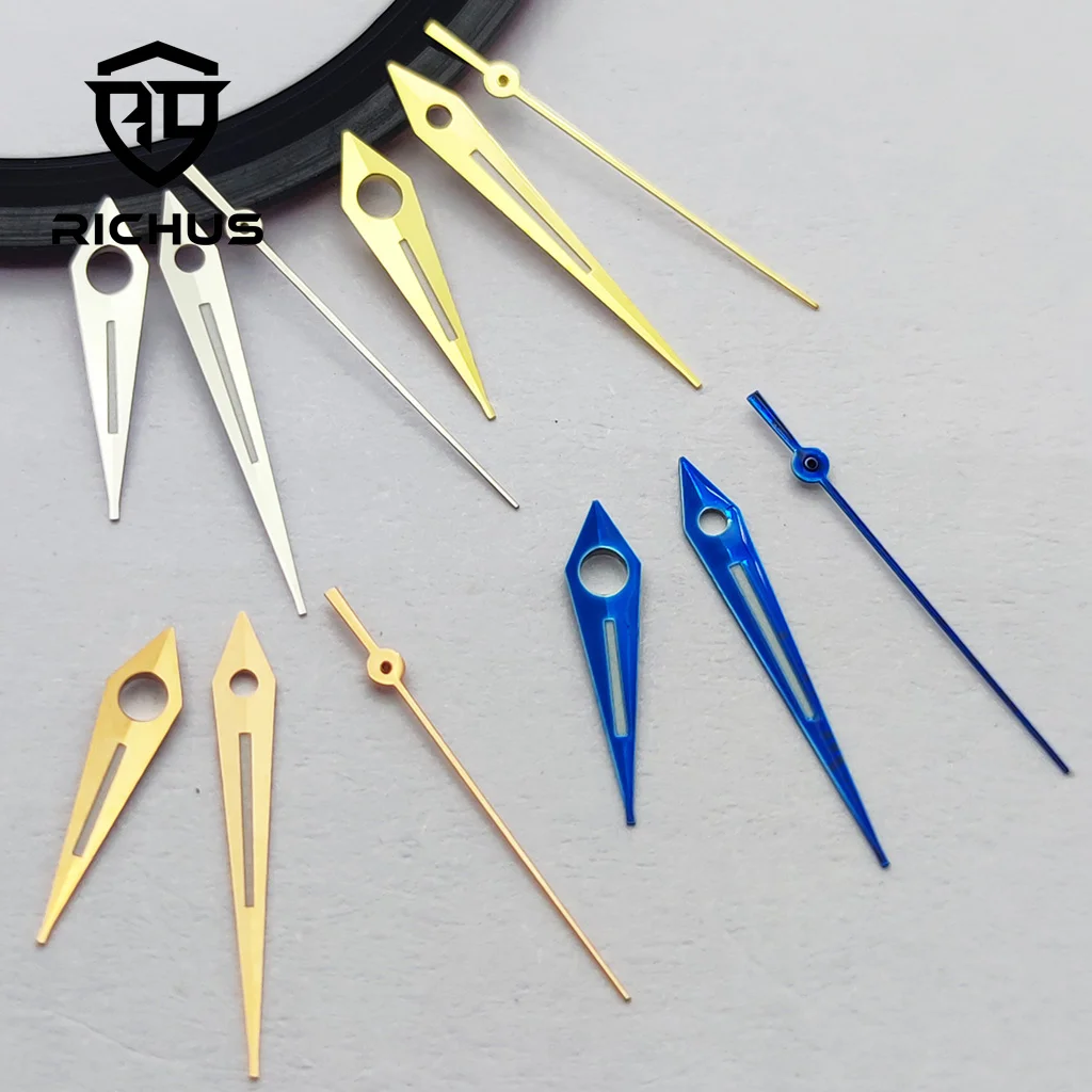 RICHUS NH35 ساعة يد فضية ساعة يد خضراء مضيئة تناسب NH34 NH35 NH36 ETA2824 2836 Miyota8215-DG حركة #1