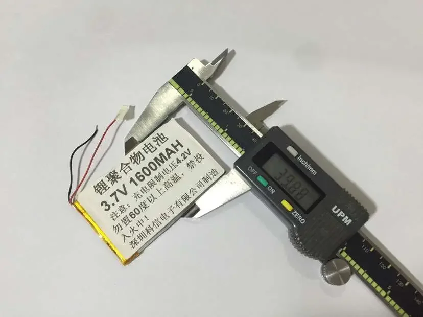 Nuova batteria ai polimeri di litio a piena capacità da 3,7 V 354062   Walkie talkie GPS 1600MAH / attrezzature / Mini