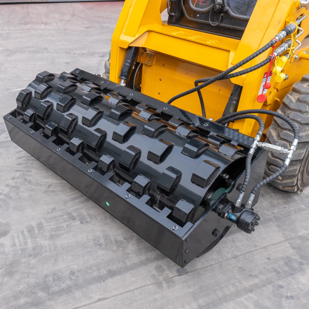 

Tracked Loader Compactor Wheel Attachment, Heavy Hydraulic Roller for Loaders, Factory Direct Supply Equipment