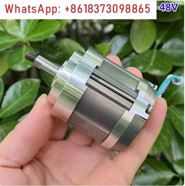 12V-24V High torque Neodymium Strong Magnetic Brushless Motor with a 52mm diameter Inner rotor Hall free Brushless Power Motor