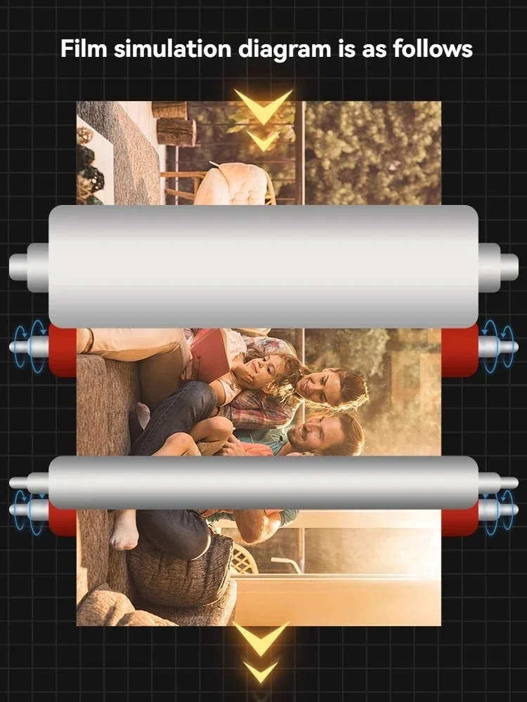 Laminateur graphique hydraulique robuste MF-4, Machine à plastifier électrique pour Album Photo, Machine à plastifier adhésif