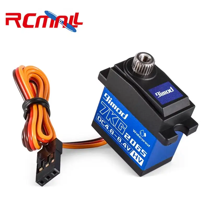 7KG Digital Servo High Torque Metal Gear Steering Motor Compatible with RC Fixed Wing Airplane Helicopter Drone Model Aircraft