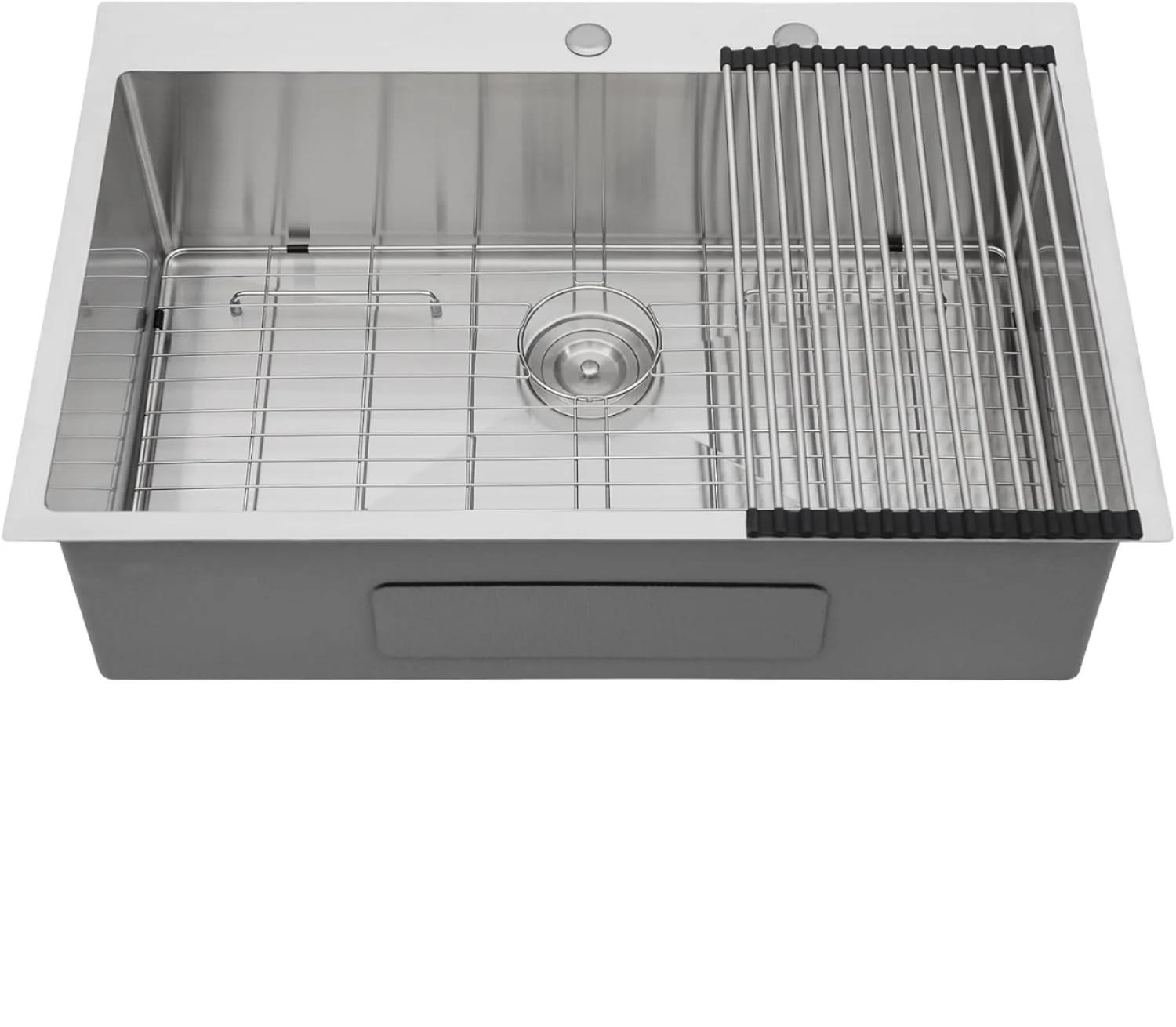 Customized Handmade 33x22 Inch Farmhouse Style Household Kitchen Sink 16 Gauge Stainless Steel Topmount Single Bowl