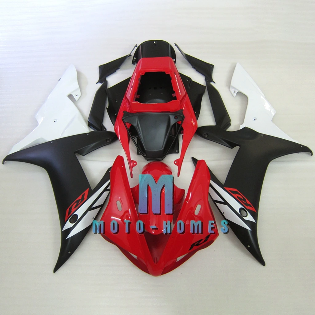 Complete Fairing R1 2002 2003 for Yamaha YZF R1 02 03 Full Set Bodykit 100% Perfect Fit Injection Mold Fairings Black Red