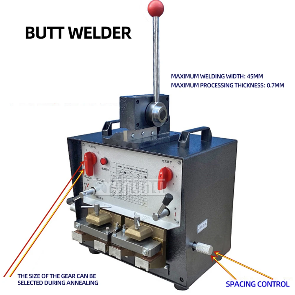 10-40mm Metal Band Saw Blade Welding Machine, Woodworking Band Saw Blade Butt Welding Machine, Desktop Steel Band Butt Welder