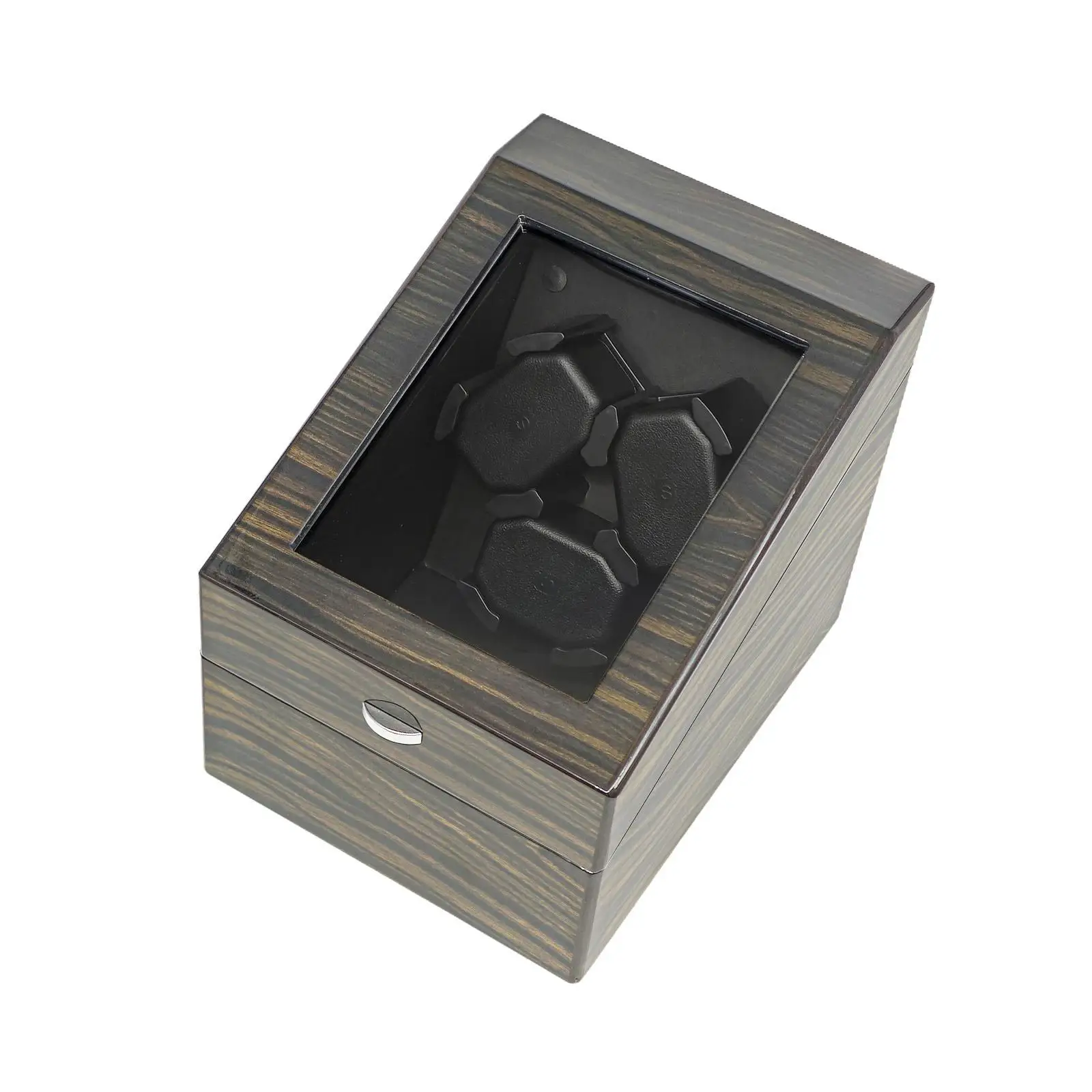 Automatic Single Watch Winder Rotating 3+3 Grids Multifunctional PU Leather