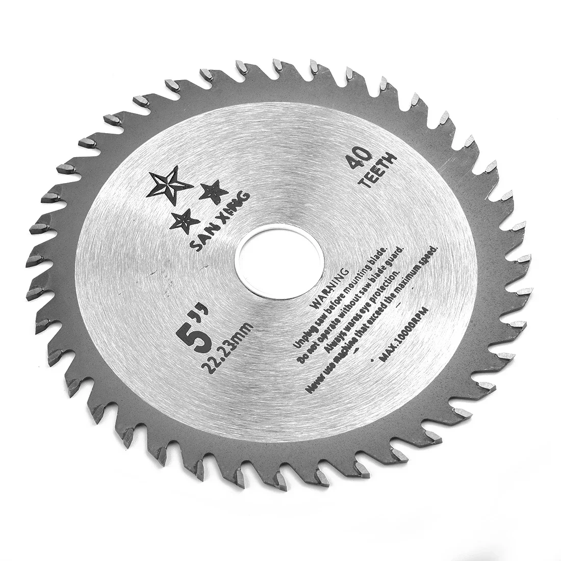 5 Zoll 125mm Trennscheibe Mini-Kreissägeblatt für Holz, Kunststoff, Metall, rotierende Hartmetall-Schneidwerkzeuge, 40 Zähne, 12000 U/min max. – Detail 1