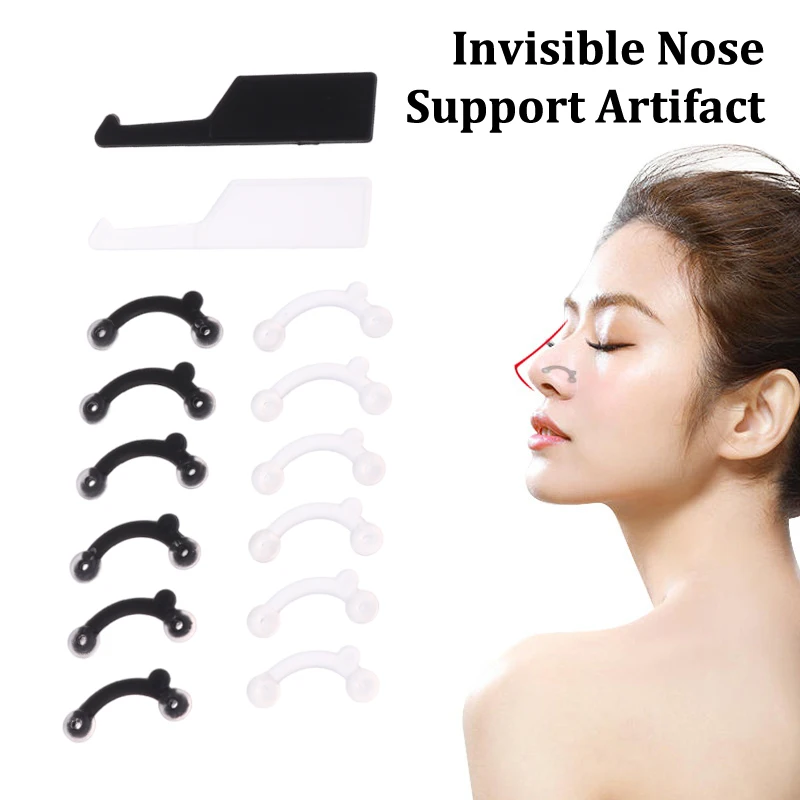 Beleza Nose Clip Corrector, Massagem Ferramenta, Up Lifting, Shaping Clip, Shaper, Ponte de Alisamento, sem dor, 3 Tamanho, 3pcs