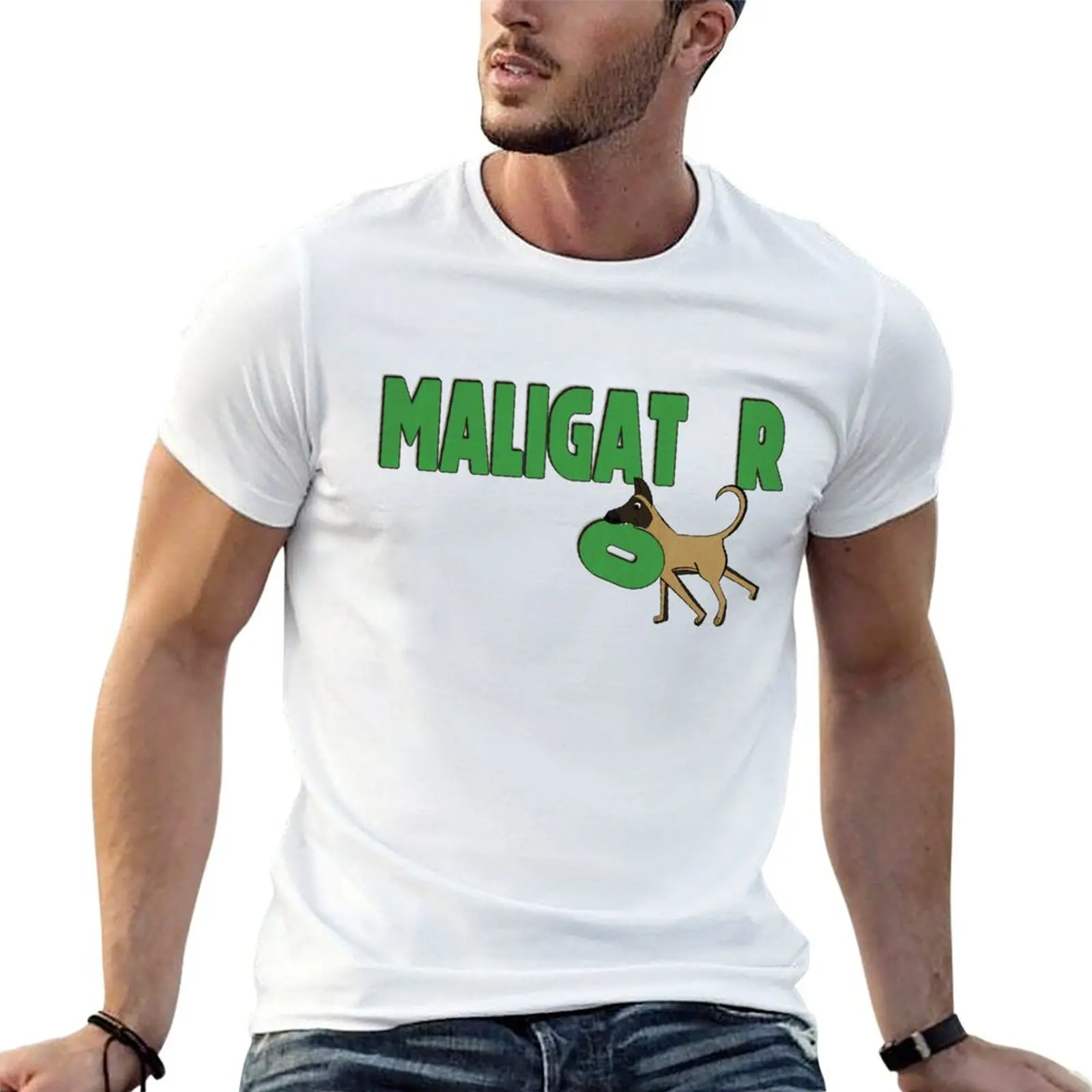 Maligator T-Shirt Soft Casual Short Sleeve Cotton Tee