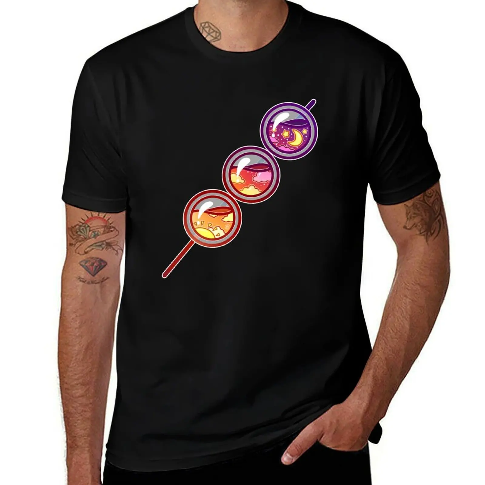 

Glass Sunset Dango T-Shirt funny t shirts man t shirt custom print funny t shirts dark humor T-shirt