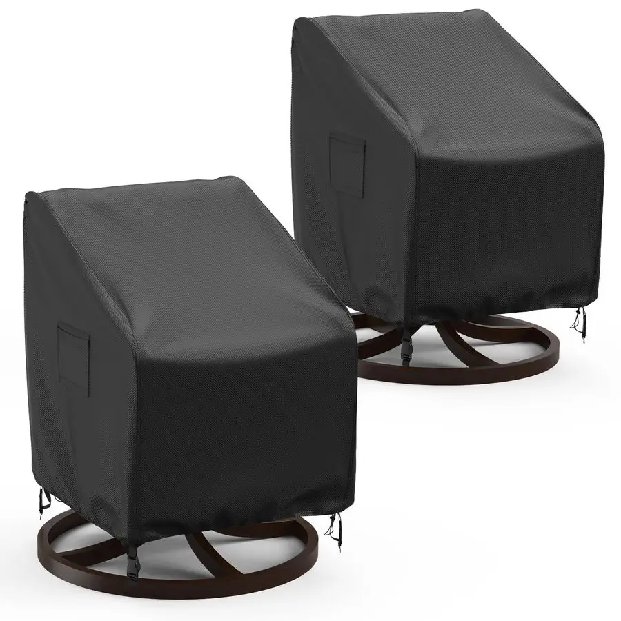 

Patio Chair Covers, 2 Pack Waterproof Outdoor Rocking Chair Covers, Lawn Patio Furniture Covers, Heavy Duty Lounge Chair Cover,