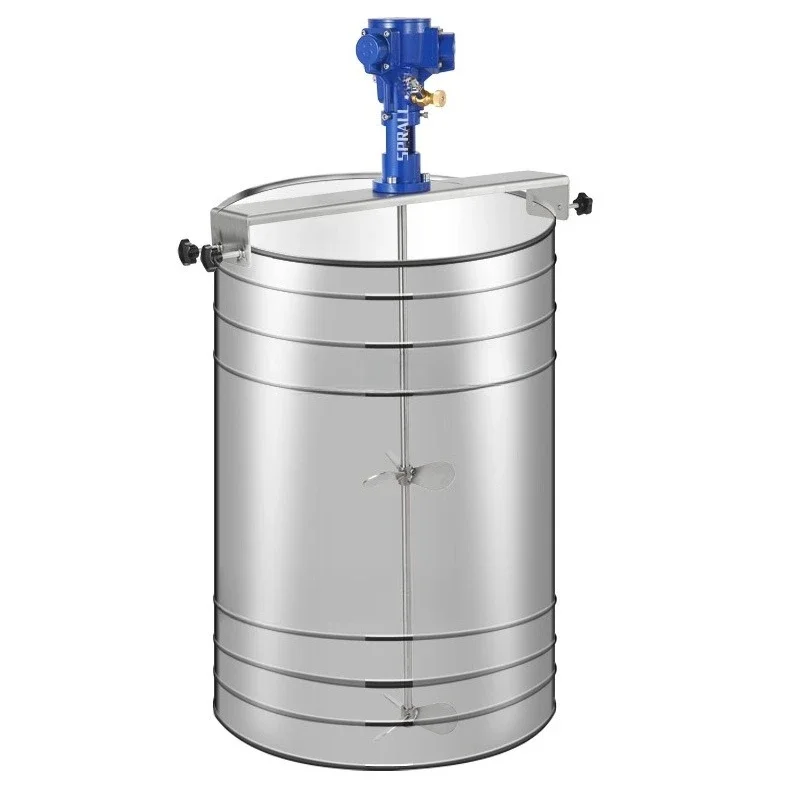 50 Gallon Clip-on Horizontal Pneumatic Mixer, Industrial Paint Glue Paint Mixer