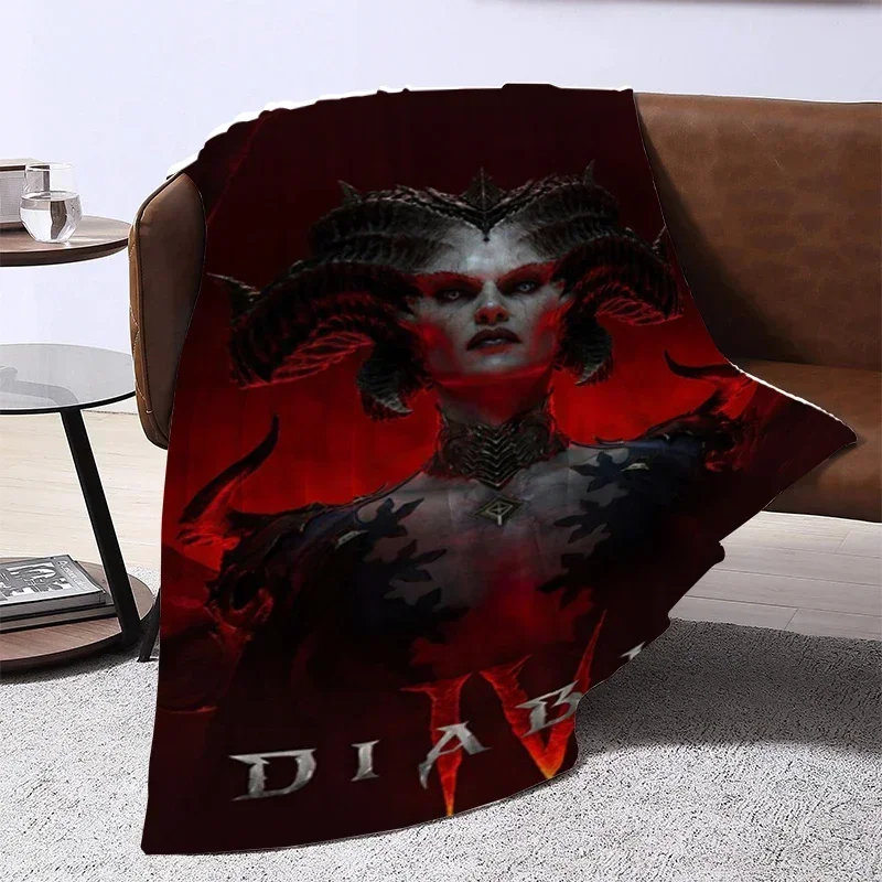 Diablo-Cobertor macio macio para bebês, sofá decorativo, cobertor de bebê, cobertor de verão, cama de casal, 4