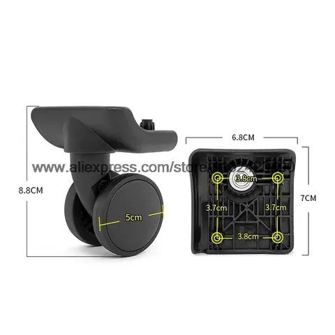 BW077 Samsonite POLO luggage wheel replacement JX-W2 universal wheel accessories travel box silent universal wheel