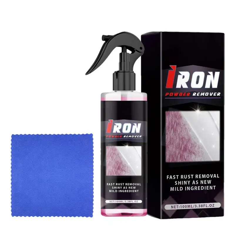 

Car Rust Remover Spray Gentle And Safe Wheel Cleaner Car Cleaner Spray Effective Wheel Care Convenient Quick-Acting