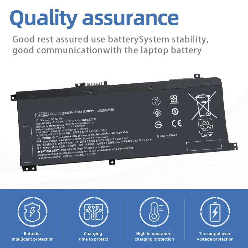 SUOZHAN SA04XL Battery For HP Envy X360 15-DR 15-DR0010TX Series HSTNN-OB1F HSTNN-OB1G HSTNN-UB7U L43248-541 L43248-AC1