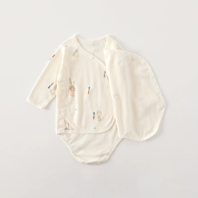 AYNIGIELL الخريف ملابس قطنية نقية الوليد طفل الفتيات الفتيان رومبير 100% قميص قطني بكم طويل ارتداءها الرضع ملابس الطفل