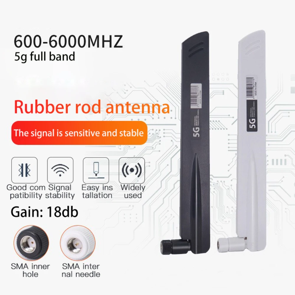 18dBi Full-band WiFi Antenna 3G4G 5G SMA Male Antenna Amplifier WLAN Router Signal Booster For Wireless Network Card Wifi Router