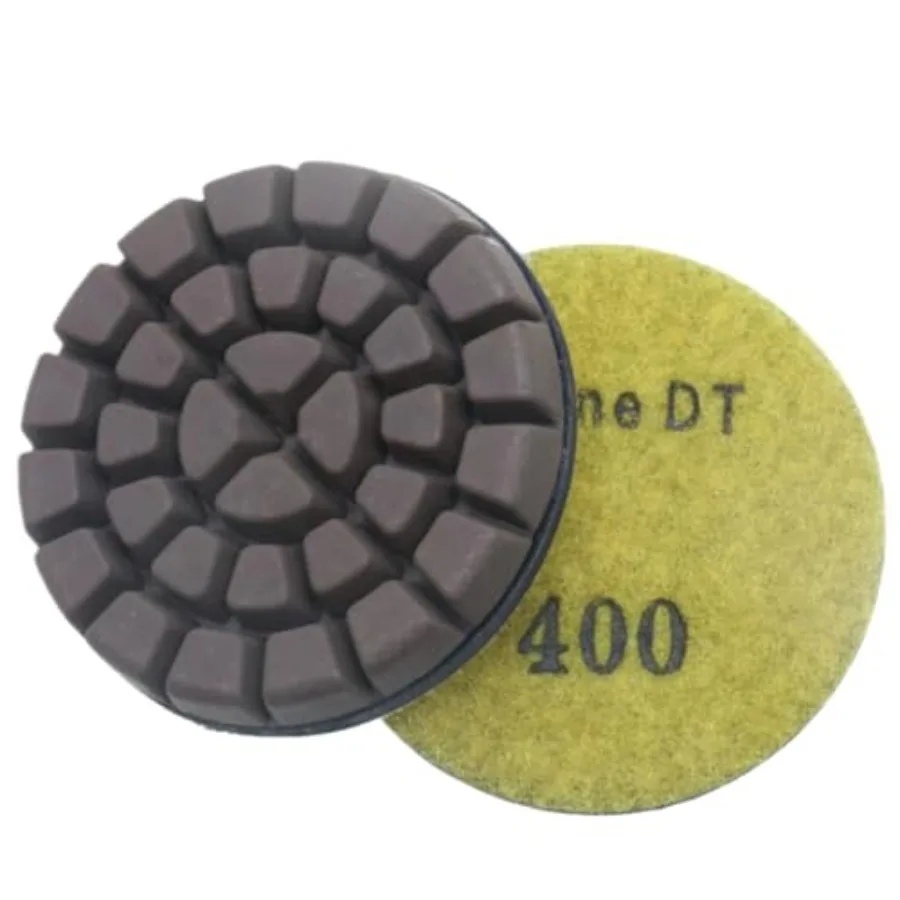 

3'' Concrete Polishing Pucks for Concrete Terrazzo Hybrid Transitional Diamond Polishing Pads HD Copper Disc 400# 9PCS