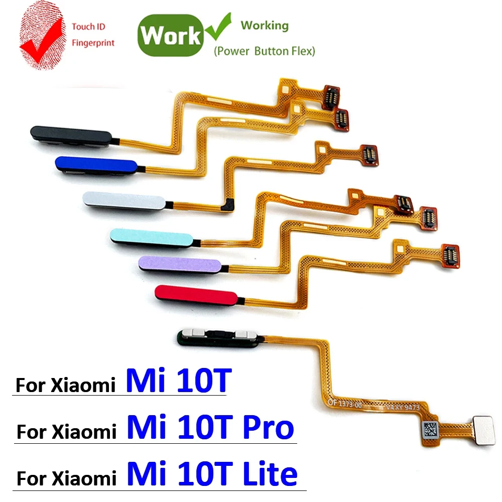 

NEW Tested For Xiaomi Mi 10T Lite Mi 10T 11T Pro Fingerprint Sensor Scanner Touch ID Home Button Connection Flex Cable
