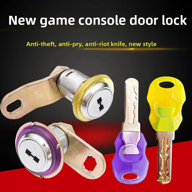 British Style Claw Machine Game Accessories PP Tiger Short Long Lock Keys for Arcade Coin Operated Machine