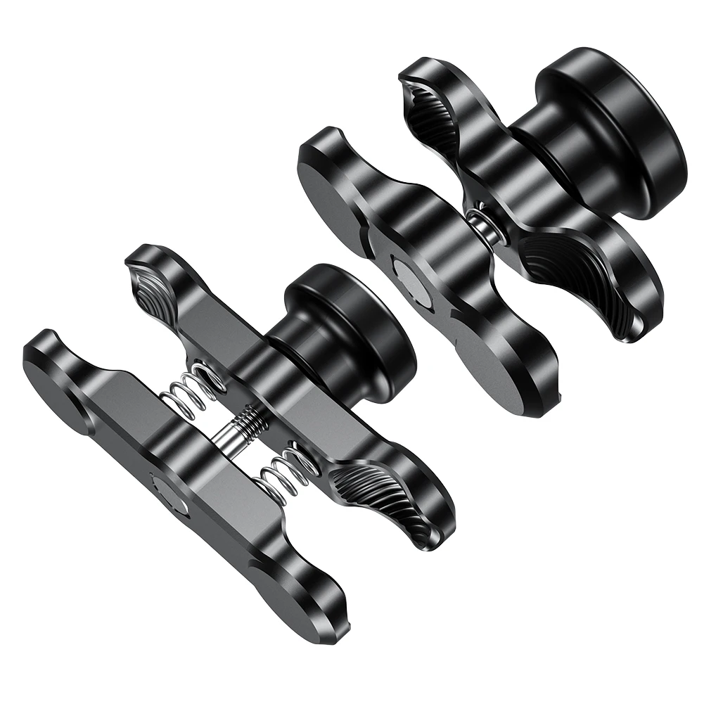 

6/9CM Anti-Theft Bracket Aluminum Alloy Double Socket Arm Compatible with Mounts 1'' Ball Component Bike Motorcycle Phone Holder