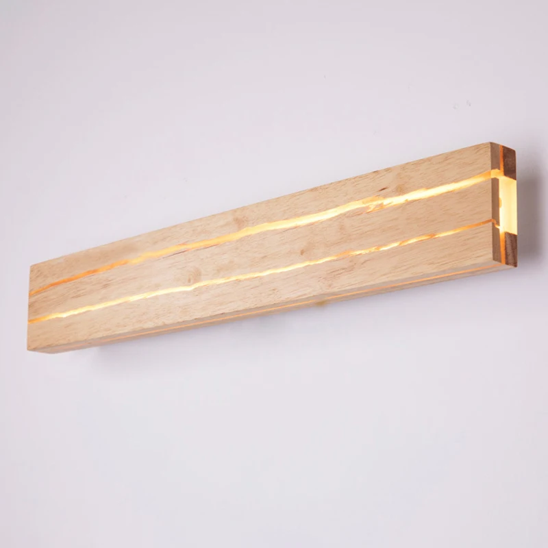 2026 Nordic LED Wall Lamp Modern Wood Creativity Crack Sconces Lights Indoor Lighting Home Decor Bedroom Living Room Kitchen Stu