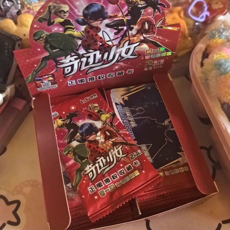 

Подлинная в наличии аниме Mira-Culous Tales Of Lady-Bug Card Series Коллекция игр Карты Игрушки Периферийные устройства Высокое качество Подарок на день рождения