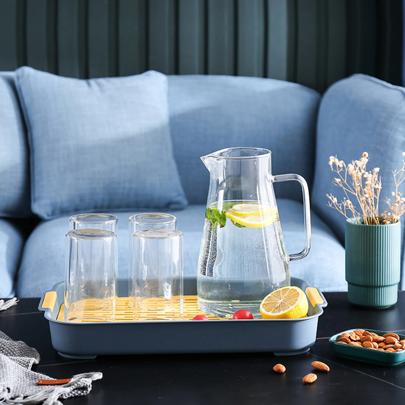 

Fruit Plate Dish Drainer Countertop Board Cup Tray Chopstick Stand Plastic PP Kitchen Storage Food Cleaning