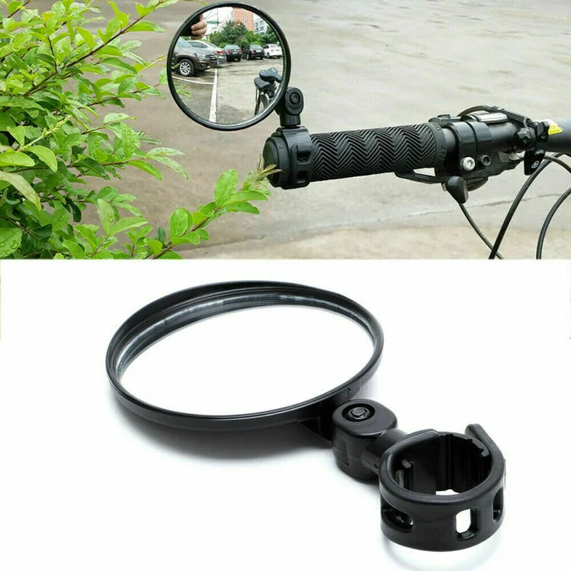 Rétroviseur pour vélo moto, montage sur guidon, Rotation de 360 degrés, miroir Ellipse rond réglable