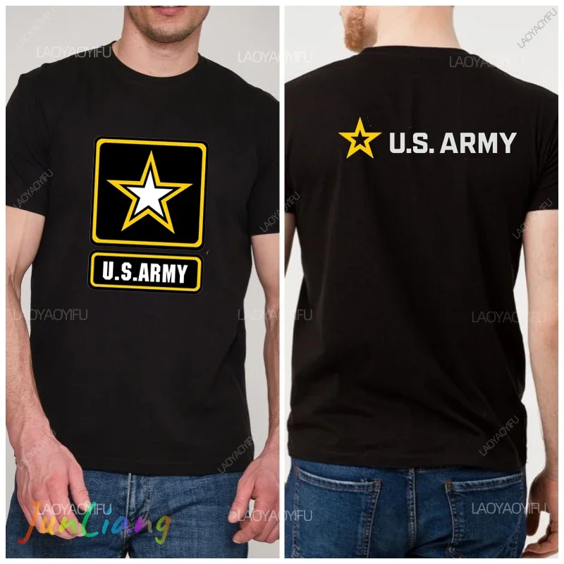 New Fashion Casual Men 100% Cotton New U.s. Air Force Usaf Logo Cool Us Army T-Shirt Air Force Marines Military Men's Clothing