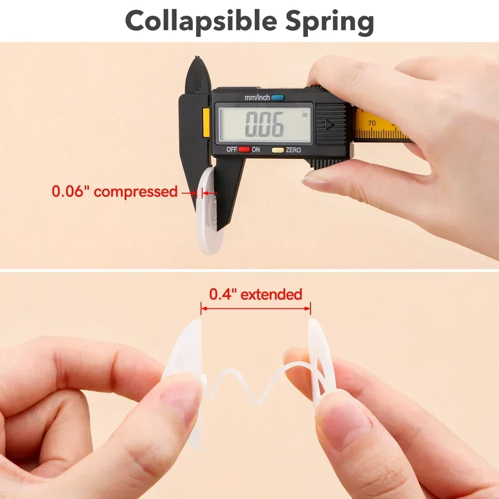 30-60pcs Creative Mini/Standard Action Wobbles To Create An Interactive Card Collapsible Self-Adhesive Springs Wobblers Movers