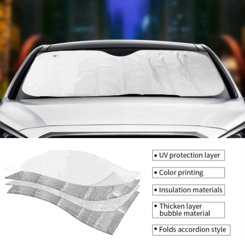 Customize your face on auto sunshade to sit with BTS, Car sunshade, Car Windshield, Car Accessories, Gift for fan