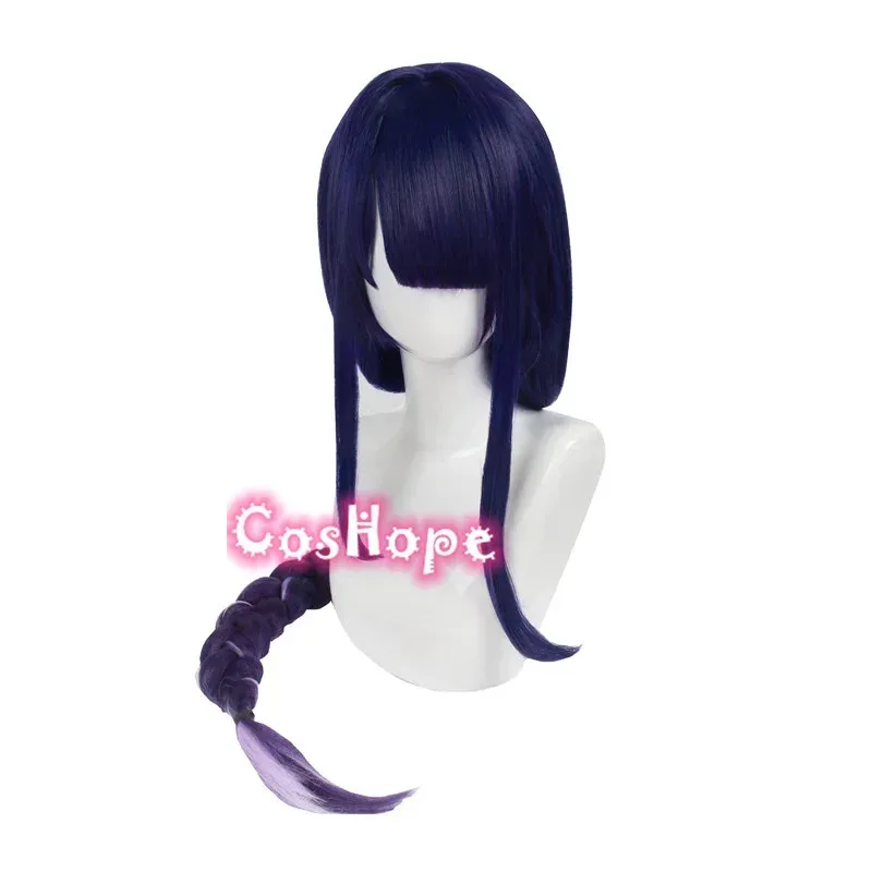 

COSda@Baal Cosplay Raiden Shogun Wig 110cm Blue Purple Wig Cosplay Anime Cosplay Wig Heat Resistant Synthetic Wigs HairCOSda@