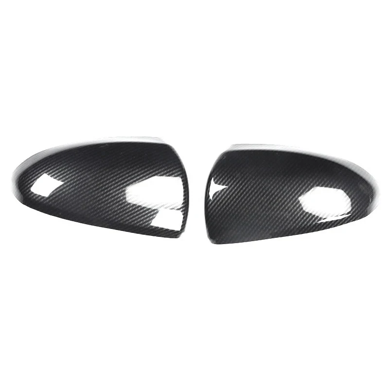 New-Carbon Fiber Car Rearview Mirror Cover Mirror Shell Accessories For Smart Fortwo 451 2008-2014