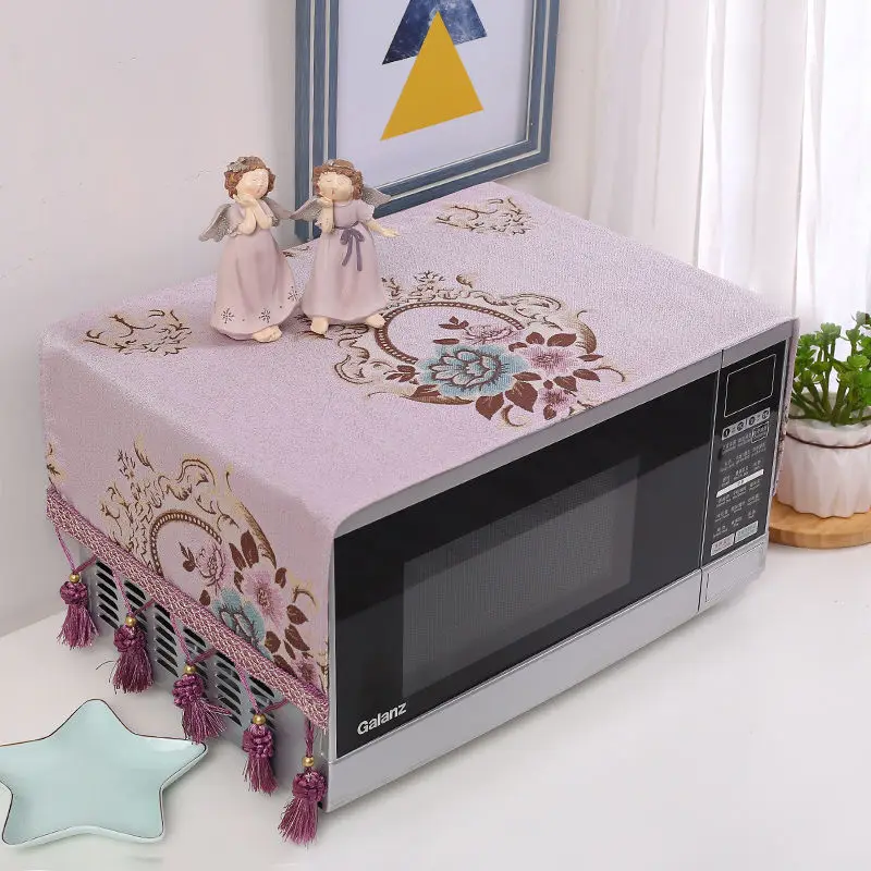 Europe Decorative Microwave Oven Covers Kitchen Dust-proof Protective Cover Universal Multi-functional Bedside Table Protector