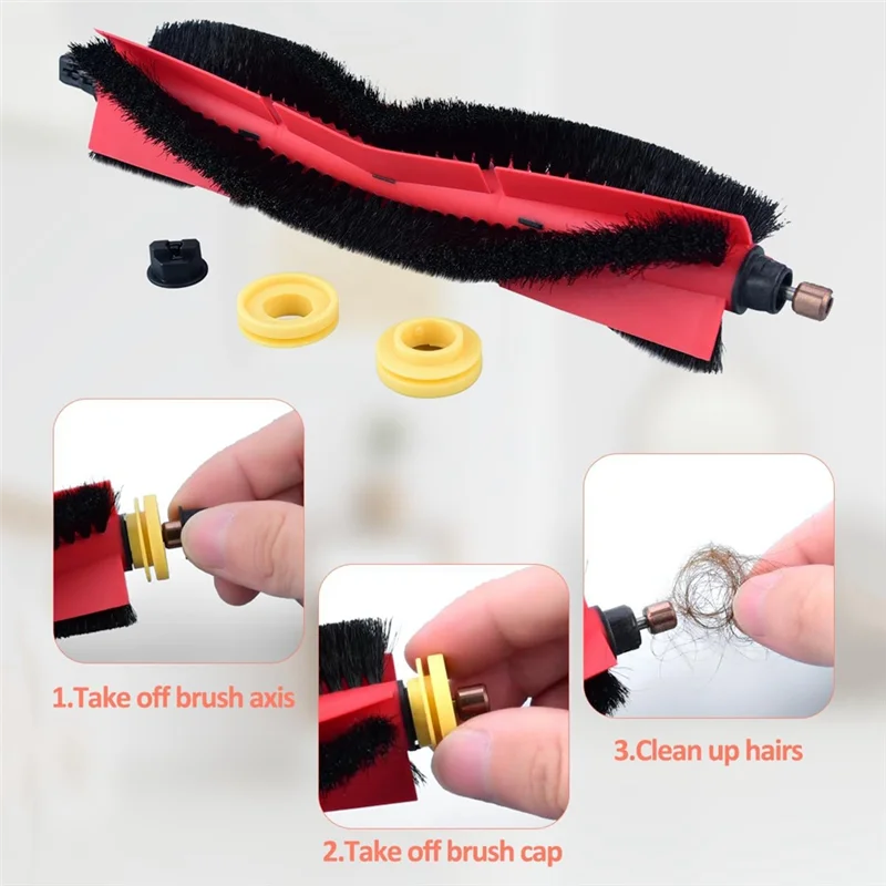 Stable-For Xiaomi Roborock S5 Max S6 Max S6 Pure S6 Maxv S4 S5 S6 S50 S55 S60 S65 E4 E20 E25 E35 Main Side Brush Filter Mops