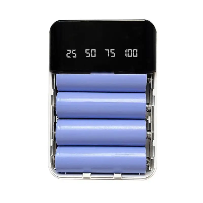 652F LCD Display 18650/18700/20700/21700 Battery Holder Batteries for Case Storage Box DIY Rechargeable Battery DIY Power Ban