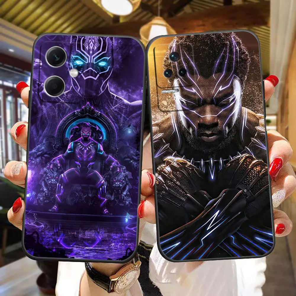 Marvel Black Panther Thanos Thor Phone Case For Redmi K60 K40 Gaming K30 13C 12C 12 10 10C 9T 9C 9A 9 8 7 A1 A2 Case Funda Shell