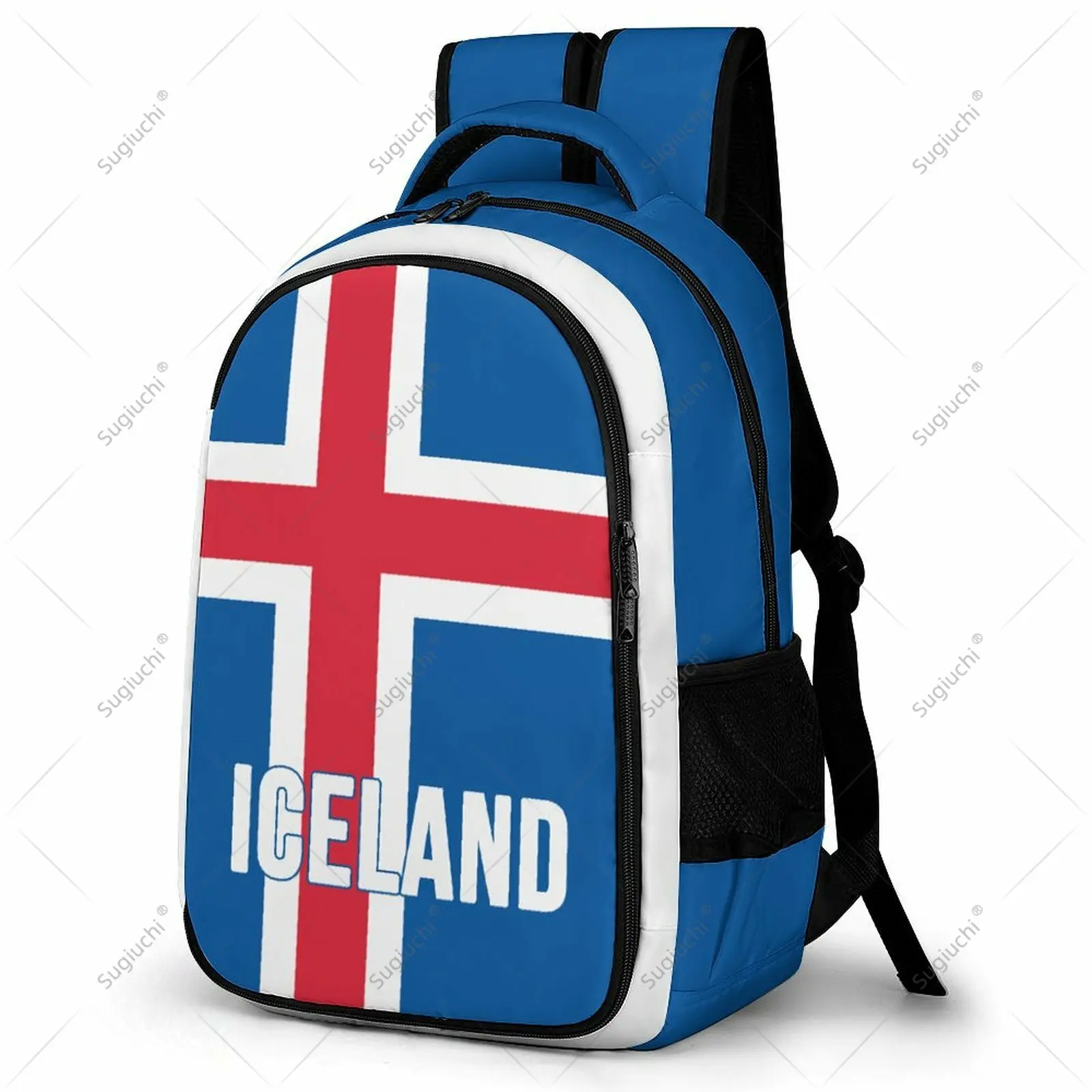 Backpack Iceland Flag Student Schoolbag Smart Business Travel Leisure Backpack Laptop Back Pack Office Work Bag