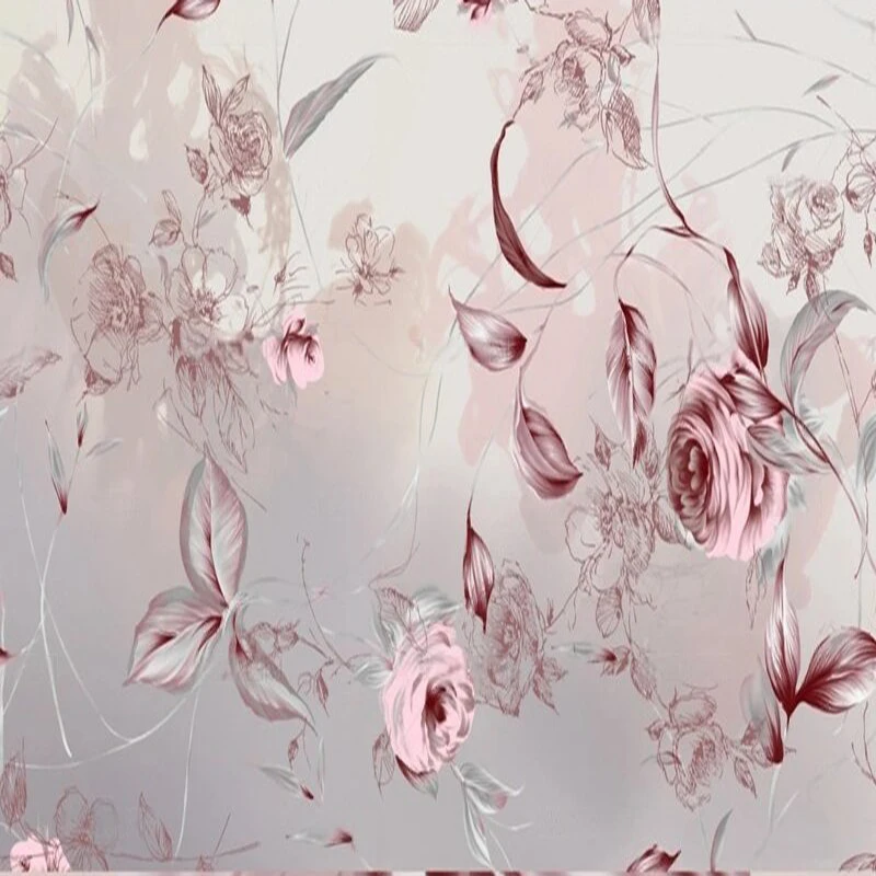 الراقية ضوء فاخر الوردي زهرة حلم الصورة الشمال الغابات المطيرة الاستوائية التلفزيون ديكور منزلي فاخر حائط الخلفية