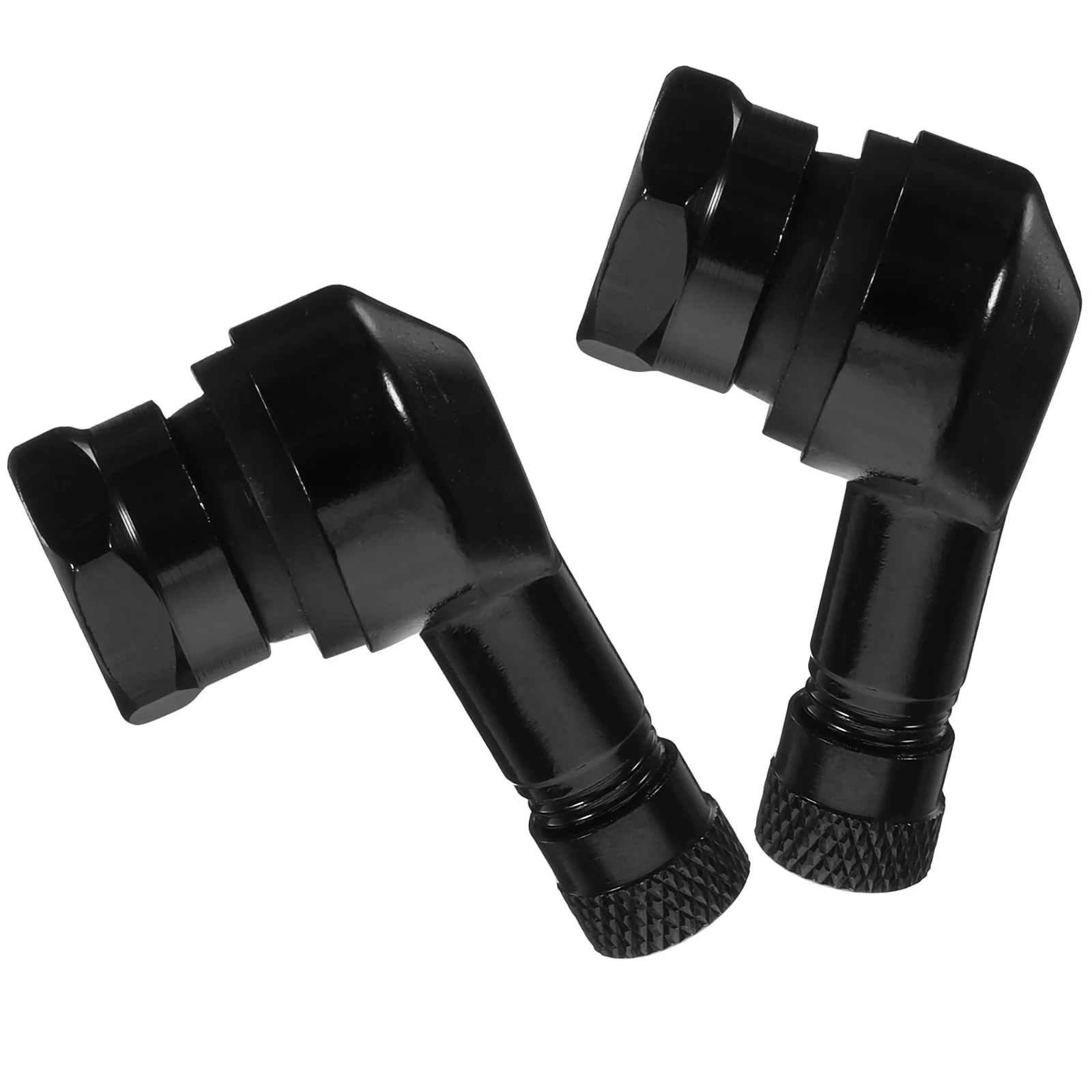 2개입 직각 밸브 스템 캡 오토바이 타이어 압력 더트 커버 범용 스테인리스 스틸 자동차 액세서리