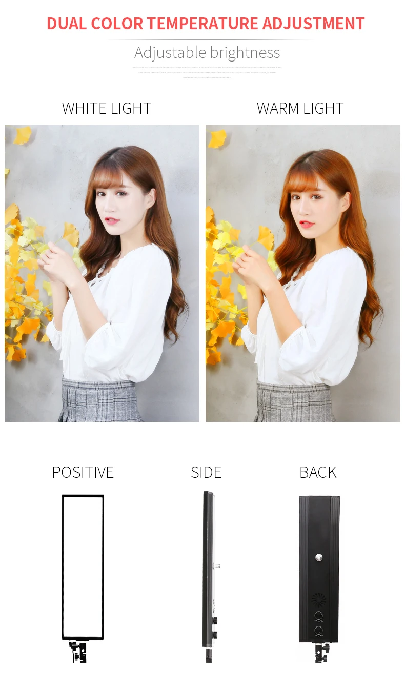 40 سنتيمتر 72 واط 3200 كيلو-5500 كيلو استوديو الصور مجموعة الإضاءة عكس الضوء ، 1xLed لوحة الإضاءة ، 1x إمدادات الطاقة ، إضاءة التصوير الفوتوغرافي #1