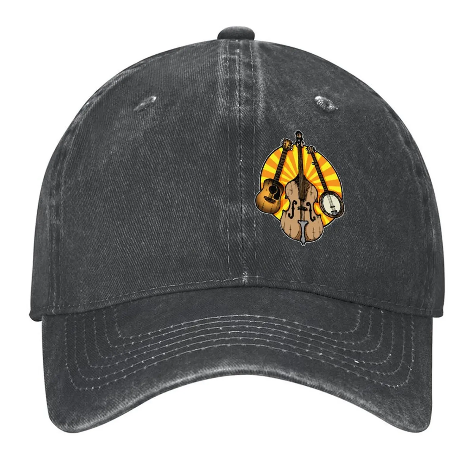 

Bluegrass and/or Folk Instruments T-Shirt Orange and Yellow Baseball Cap Horse Hat Luxury Cap western Hat Mens Tennis Women's
